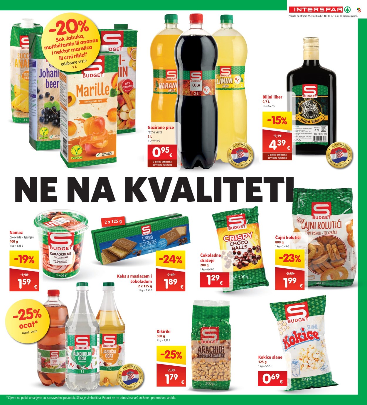 INTERSPAR katalog - 02.10.2024. - 08.10.2024. Stranica 15