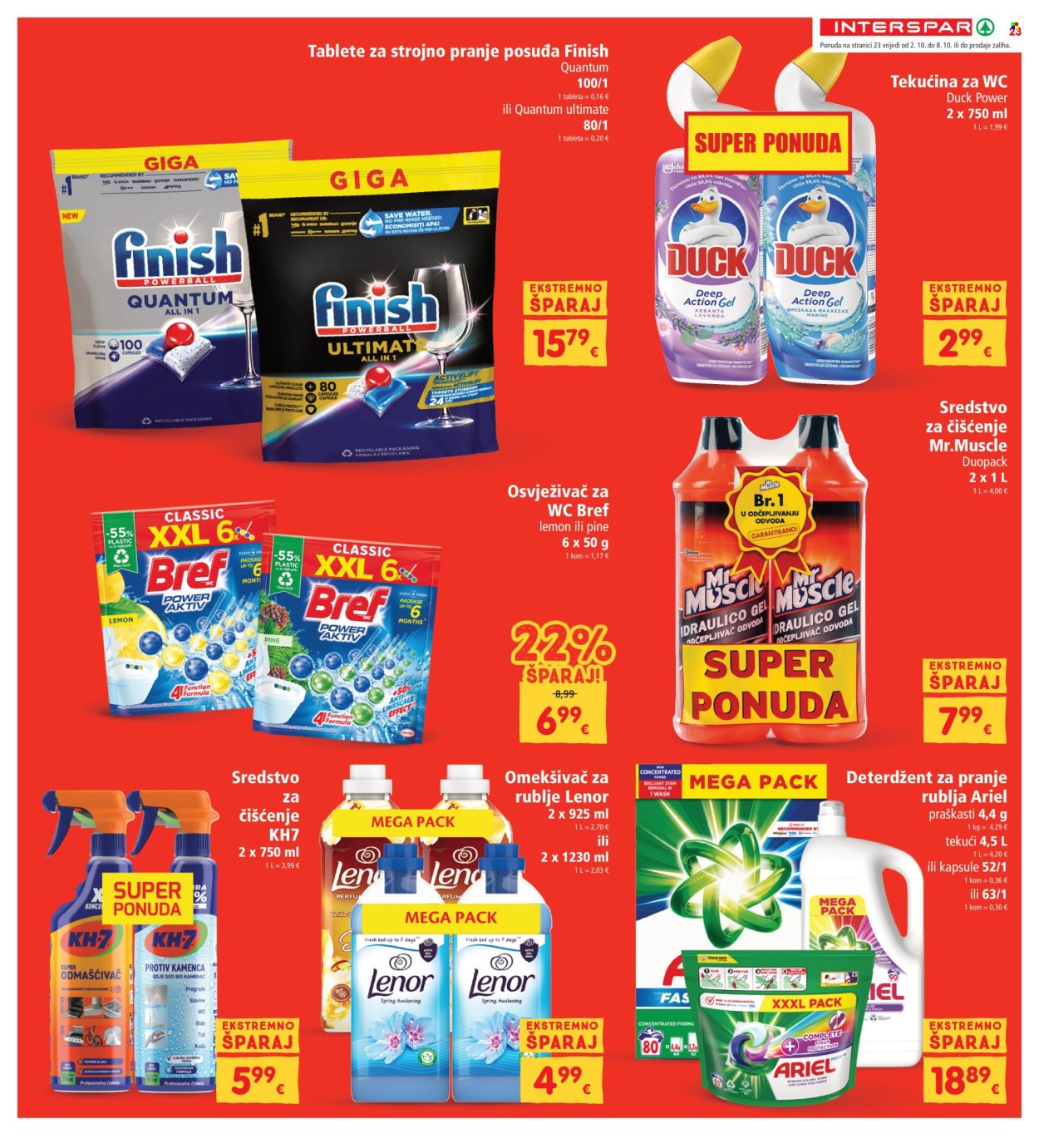 INTERSPAR katalog - 02.10.2024. - 08.10.2024. Stranica 23