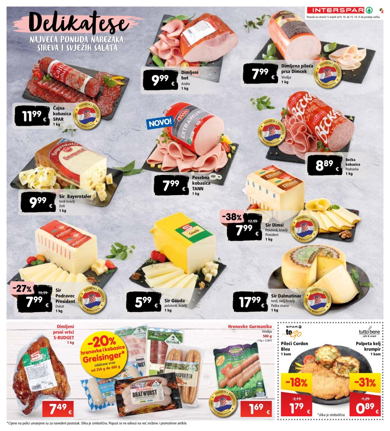 INTERSPAR katalog - 09.10.2024. - 16.10.2024. Stranica 9