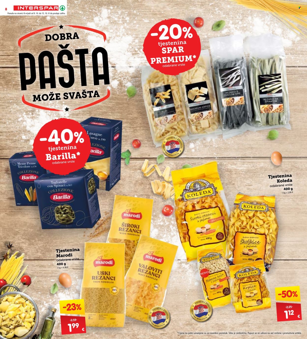 INTERSPAR katalog - 09.10.2024. - 15.10.2024. Stranica 8