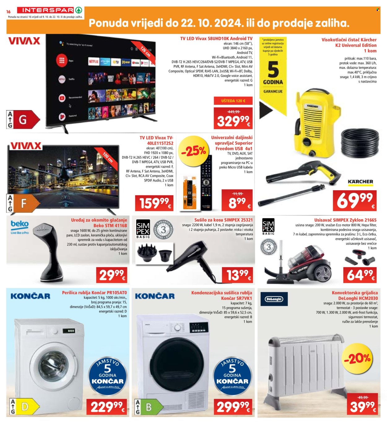 INTERSPAR katalog - 09.10.2024. - 15.10.2024. Stranica 16