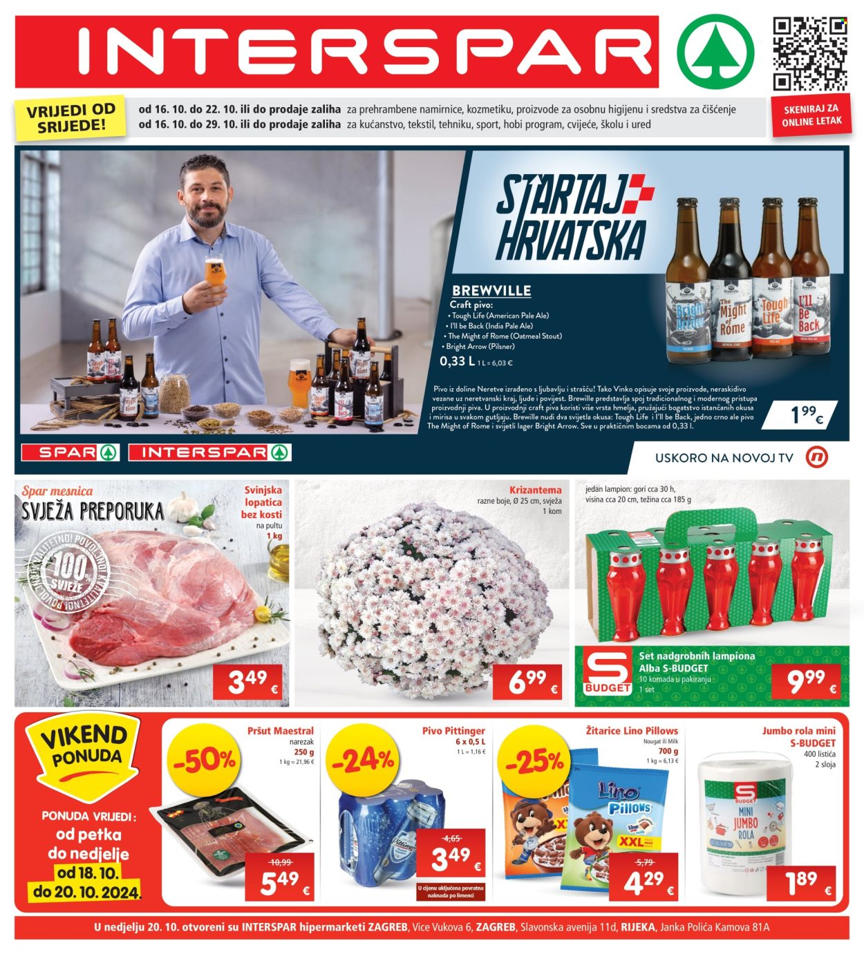 INTERSPAR katalog - 16.10.2024. - 22.10.2024. Stranica 1