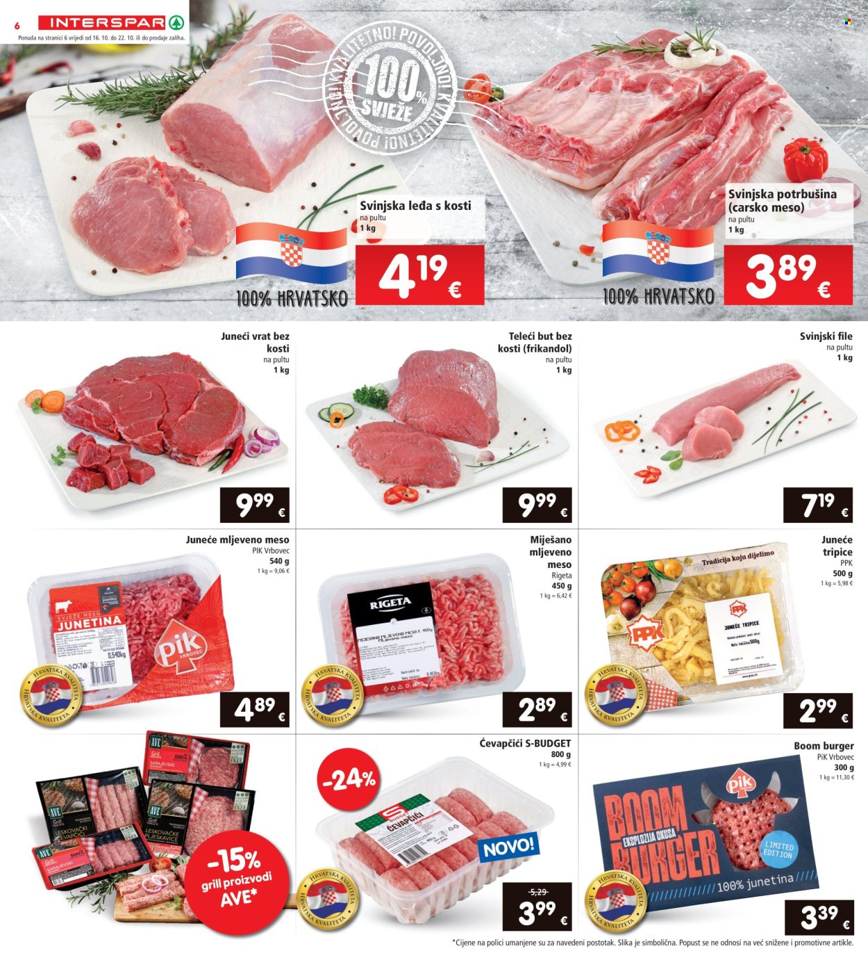 INTERSPAR katalog - 16.10.2024. - 22.10.2024. Stranica 6
