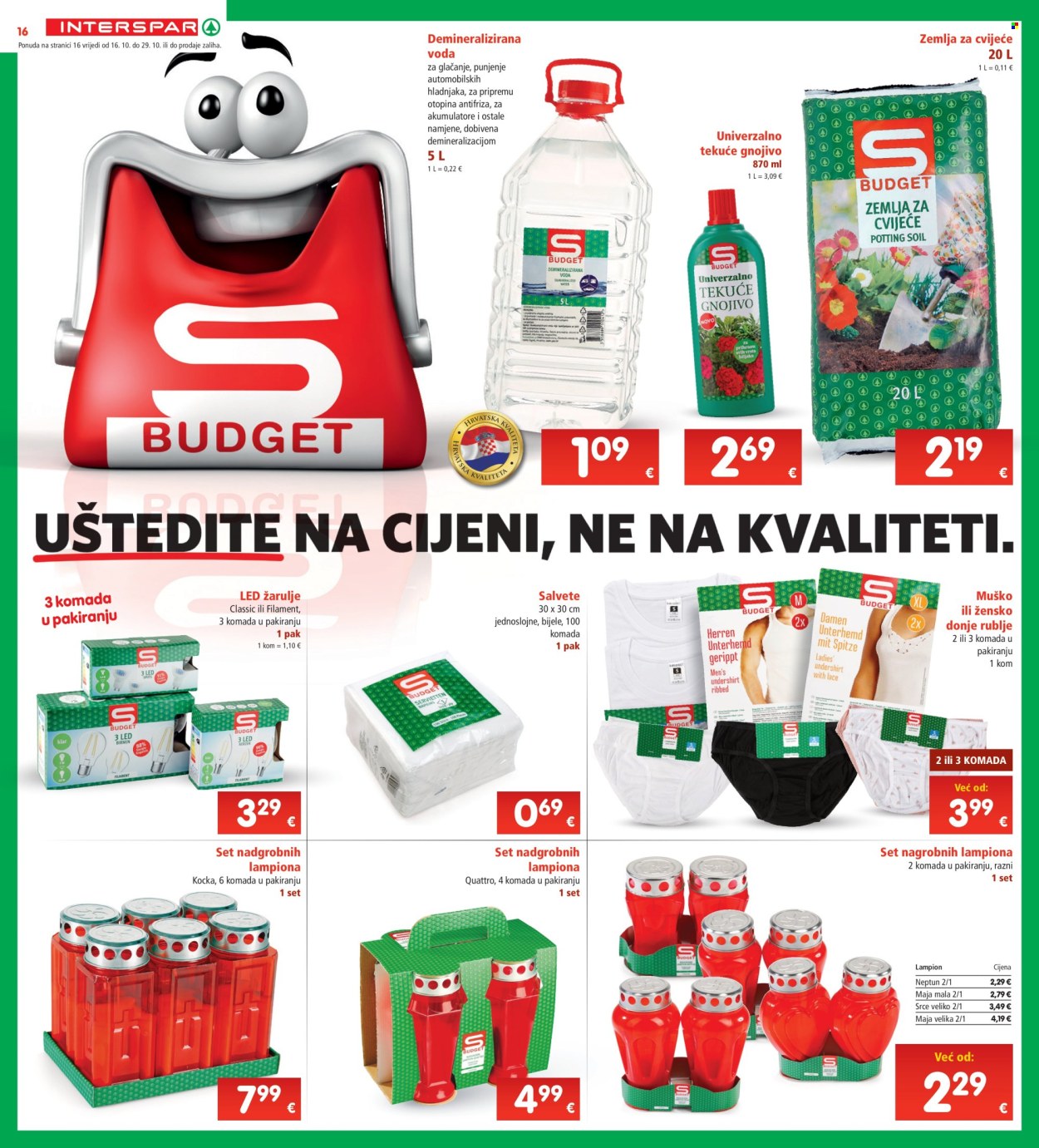INTERSPAR katalog - 16.10.2024. - 22.10.2024. Stranica 16