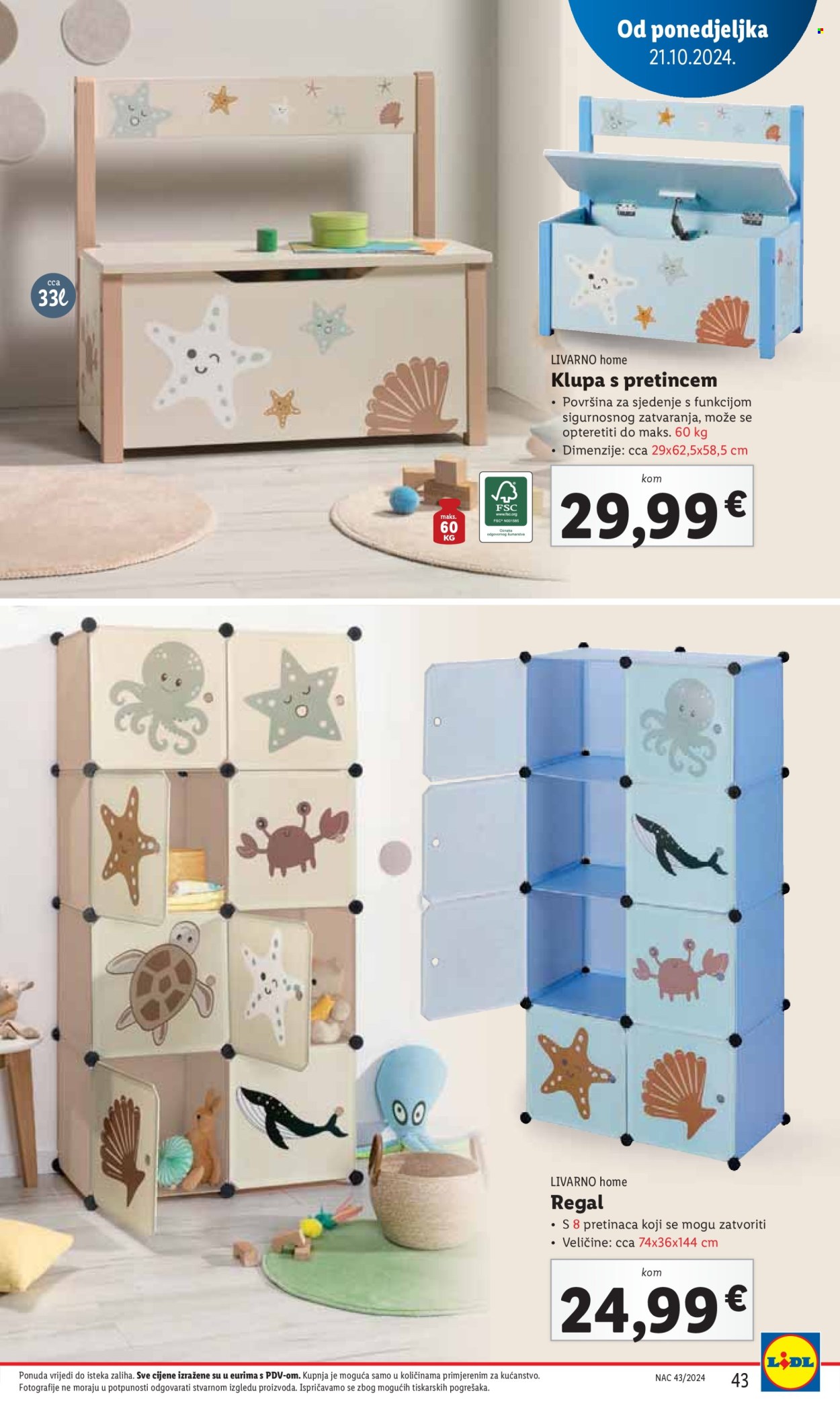 Lidl katalog - 21.10.2024. - 27.10.2024. Stranica 43