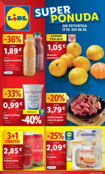 Lidl katalog - 17.10.2024. - 20.10.2024.