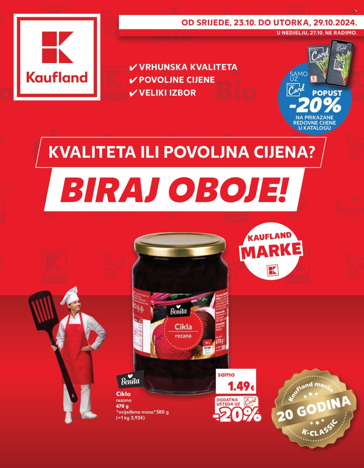 Kaufland katalog - 23.10.2024. - 29.10.2024. Stranica 1