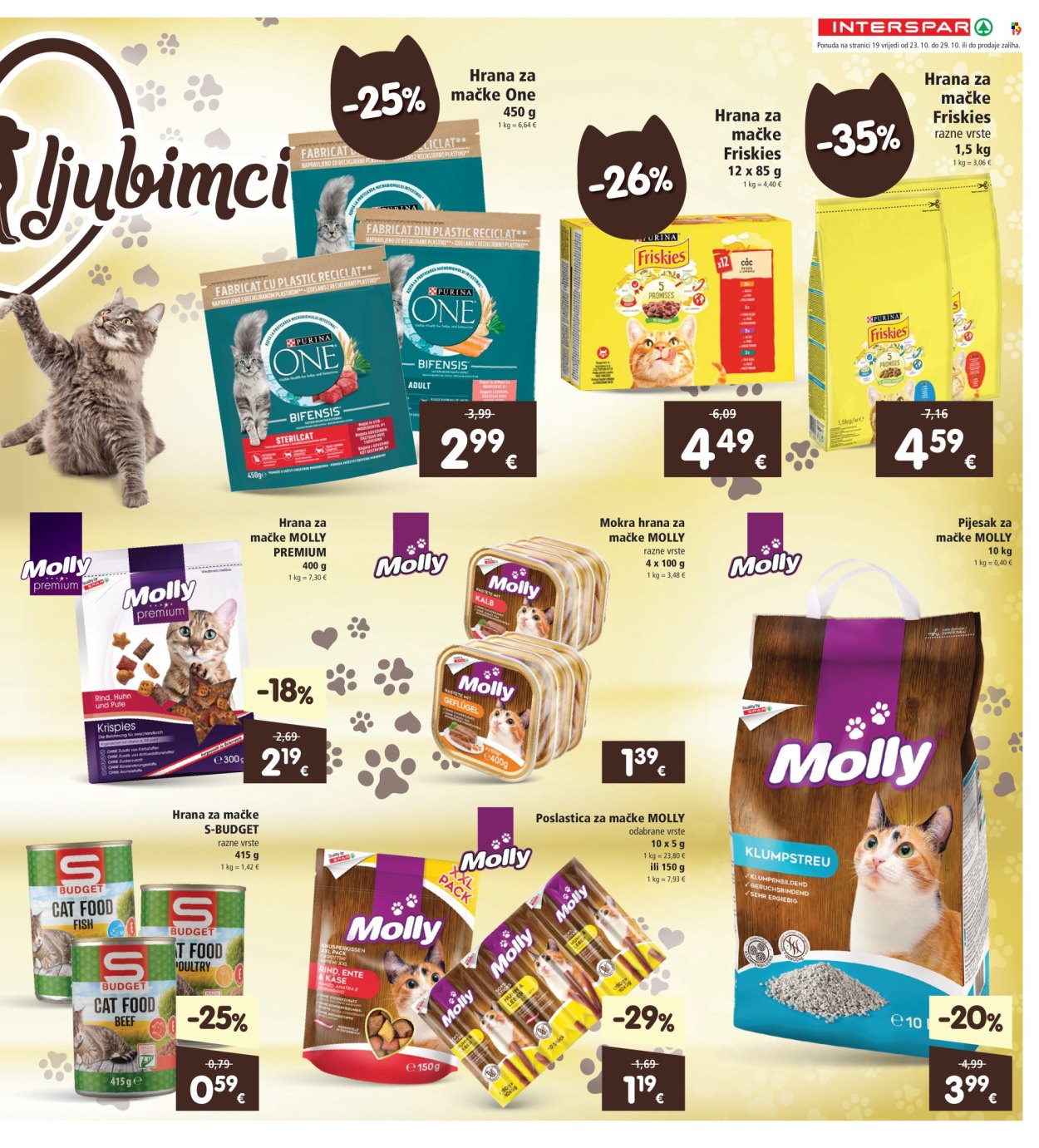 INTERSPAR katalog - 23.10.2024. - 29.10.2024. Stranica 19