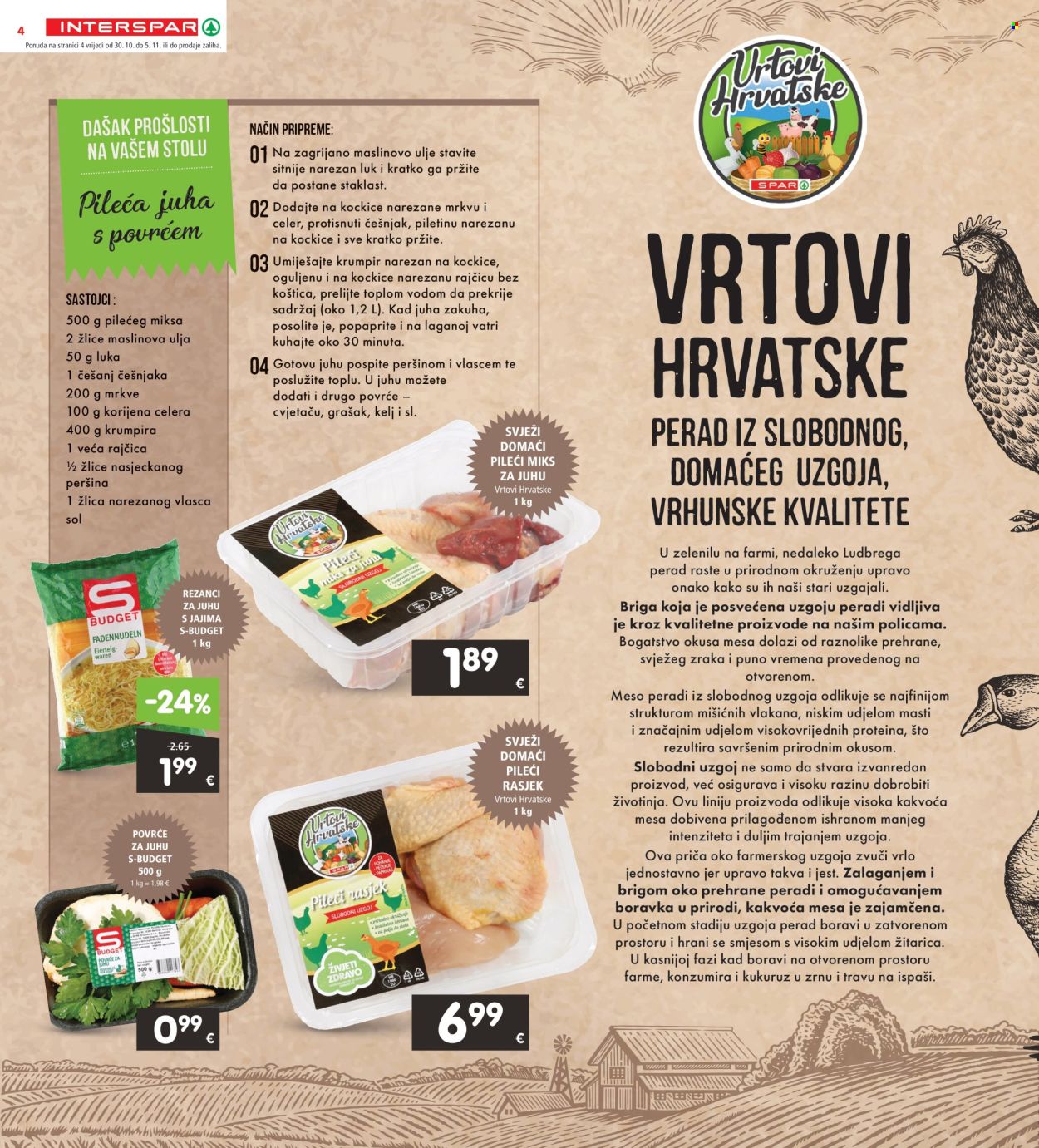 INTERSPAR katalog - 30.10.2024. - 05.11.2024. Stranica 4