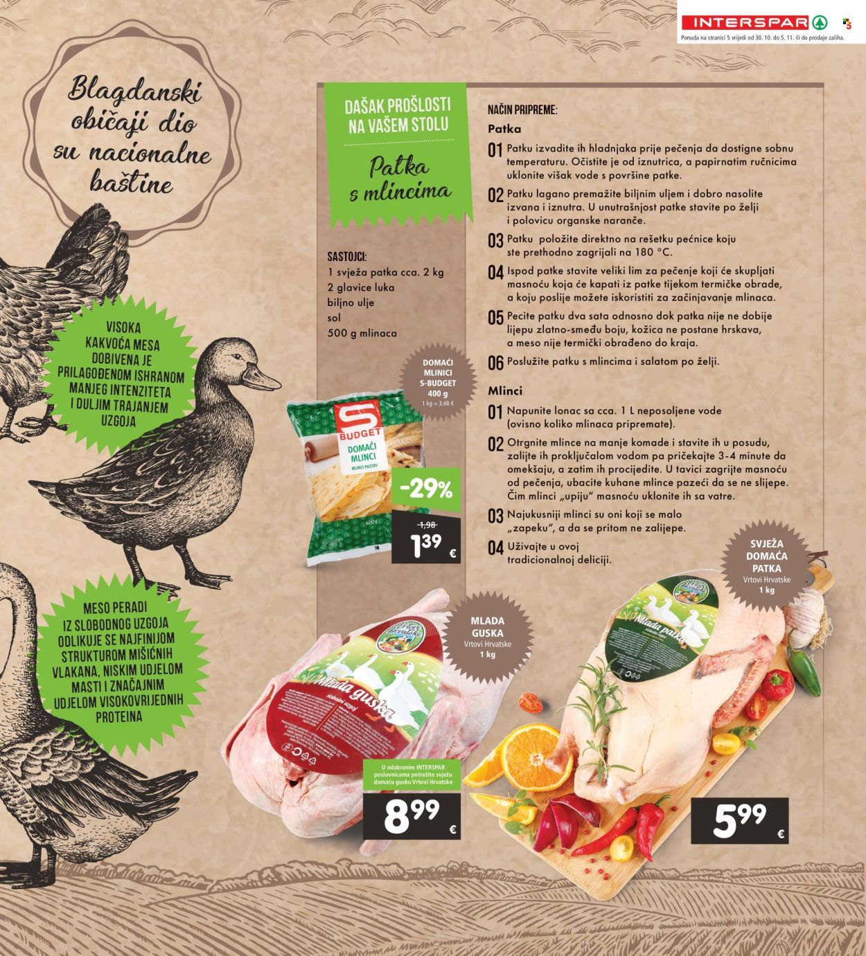 INTERSPAR katalog - 30.10.2024. - 05.11.2024. Stranica 5