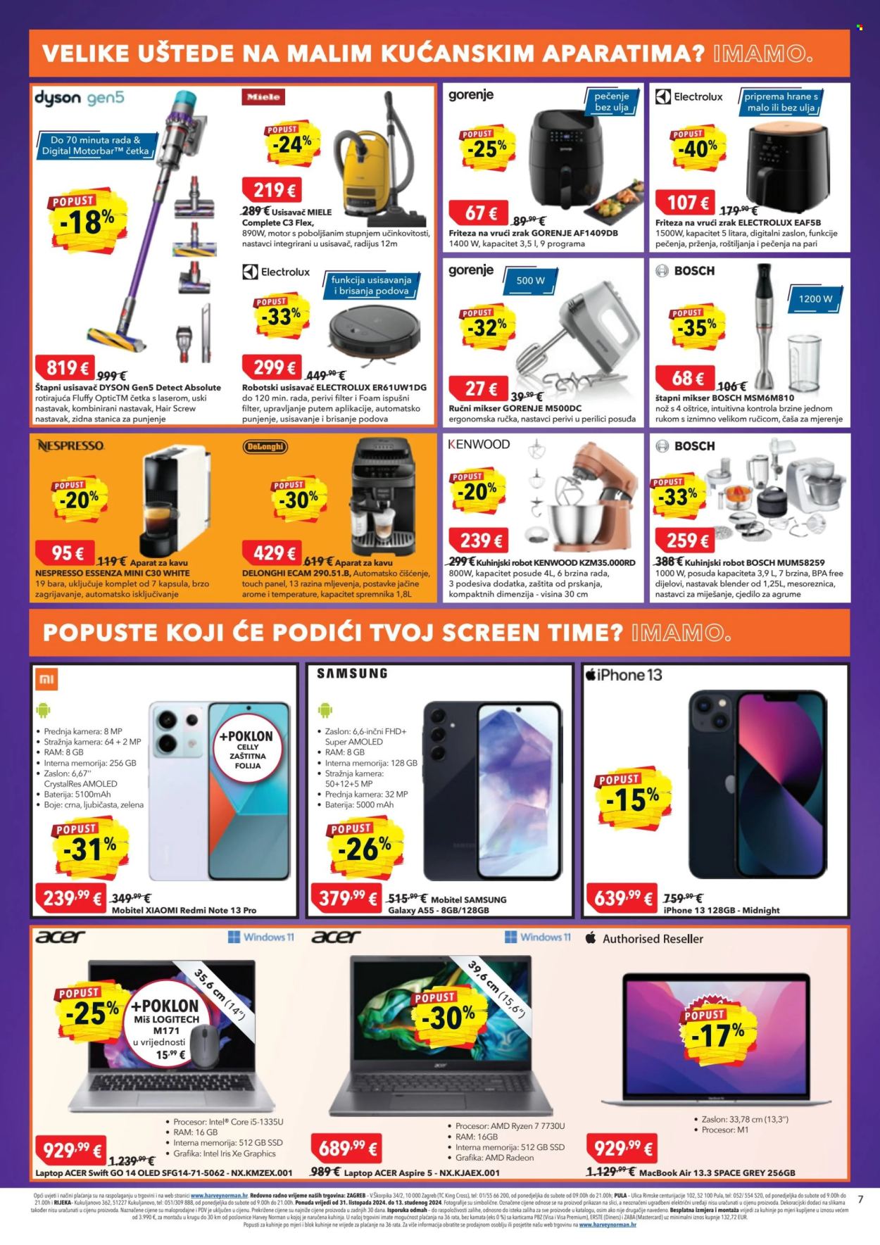 Harvey Norman katalog - 31.10.2024. - 13.11.2024. Stranica 7