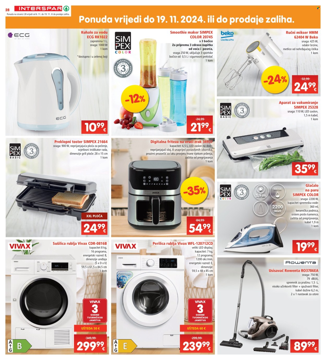 INTERSPAR katalog - 06.11.2024. - 12.11.2024. Stranica 28