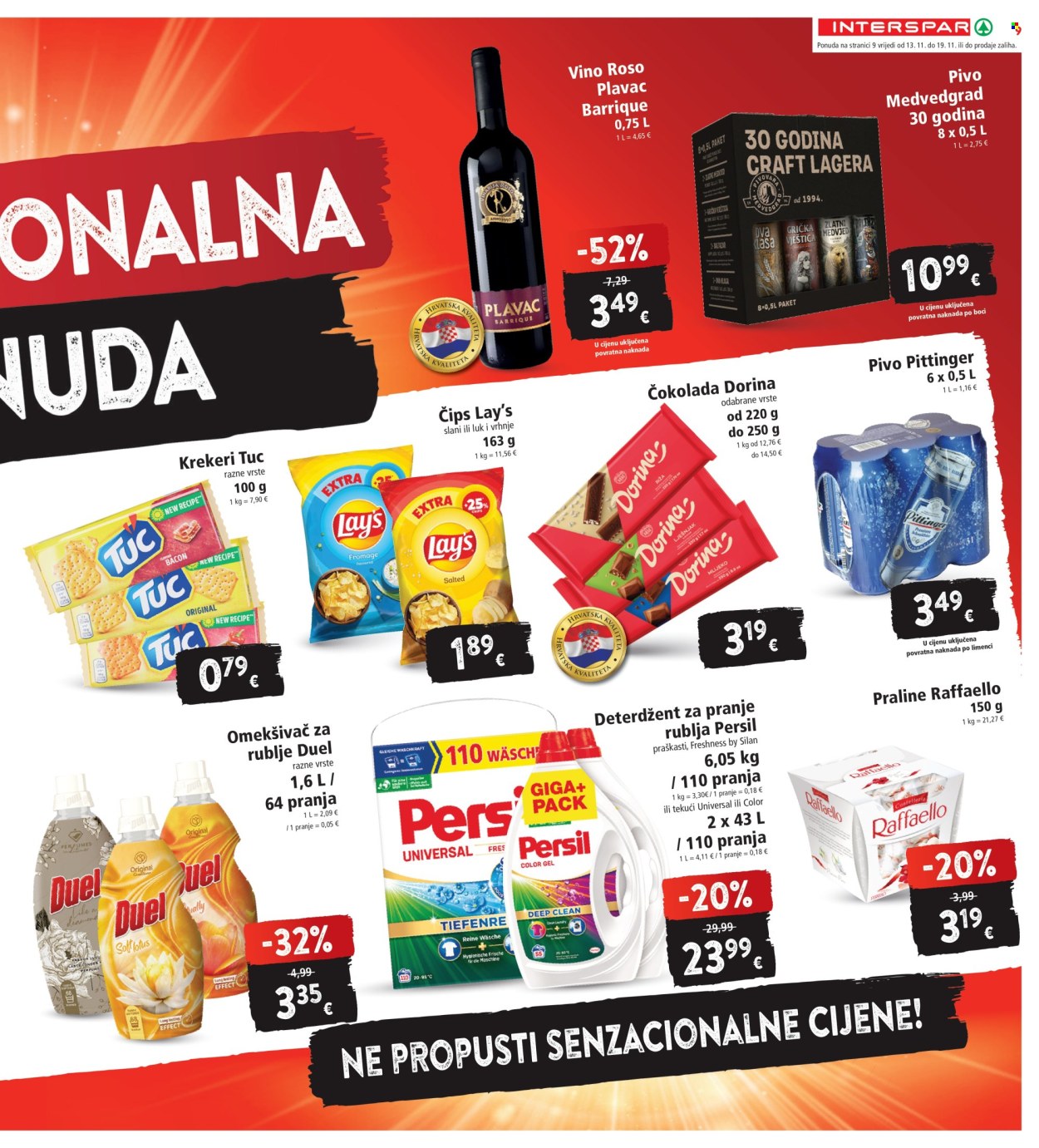 INTERSPAR katalog - 13.11.2024. - 19.11.2024. Stranica 9
