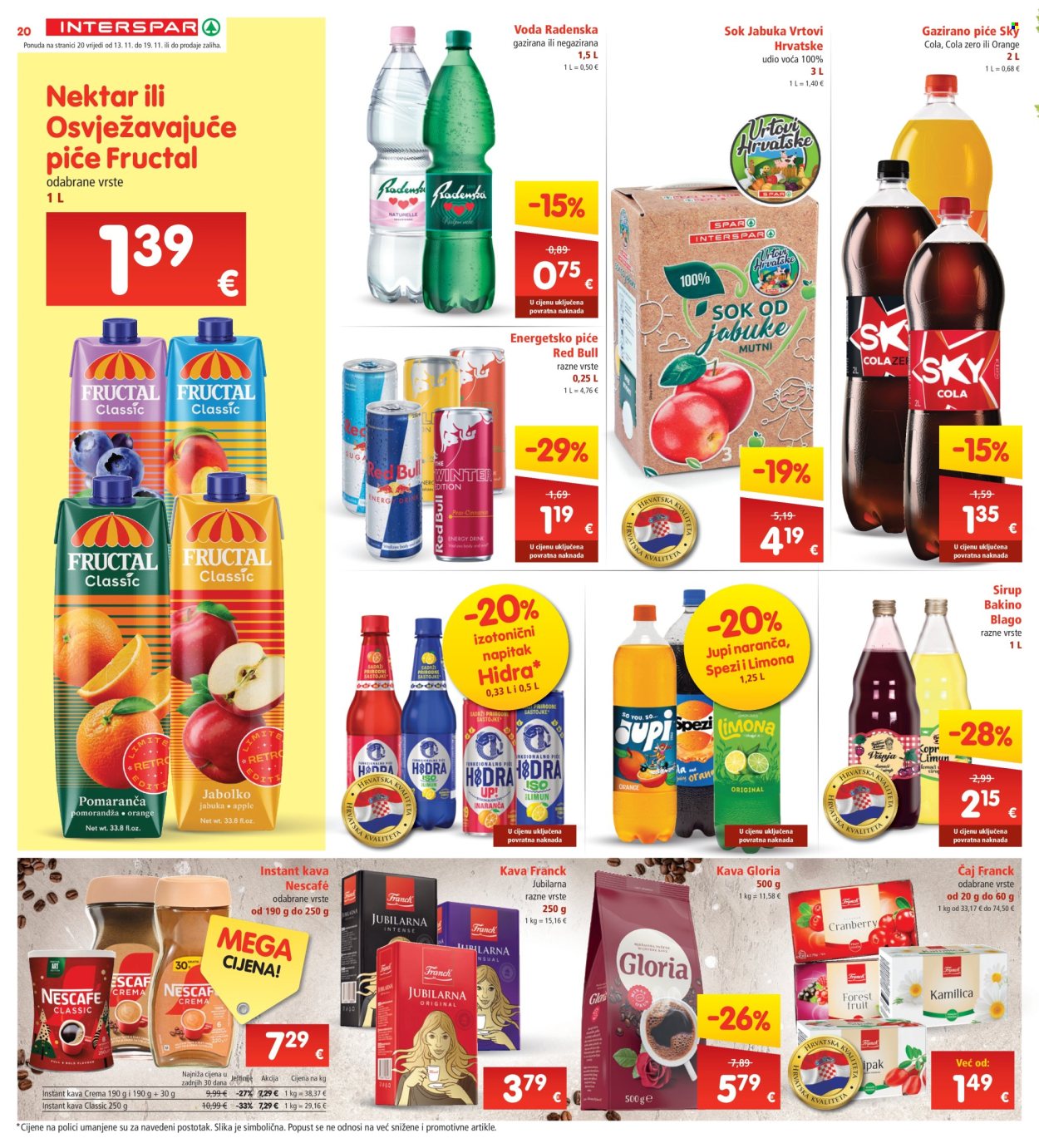 INTERSPAR katalog - 13.11.2024. - 19.11.2024. Stranica 20