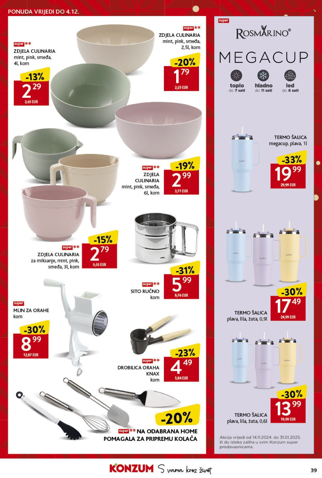 Konzum katalog - 21.11.2024. - 27.11.2024. Stranica 39