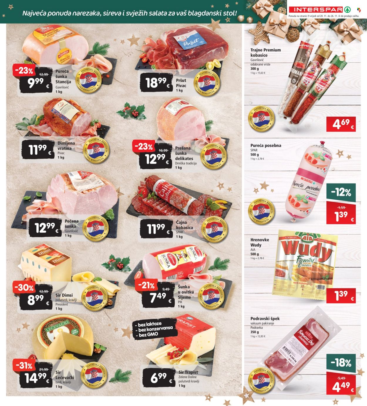 INTERSPAR katalog - 20.11.2024. - 26.11.2024. Stranica 9