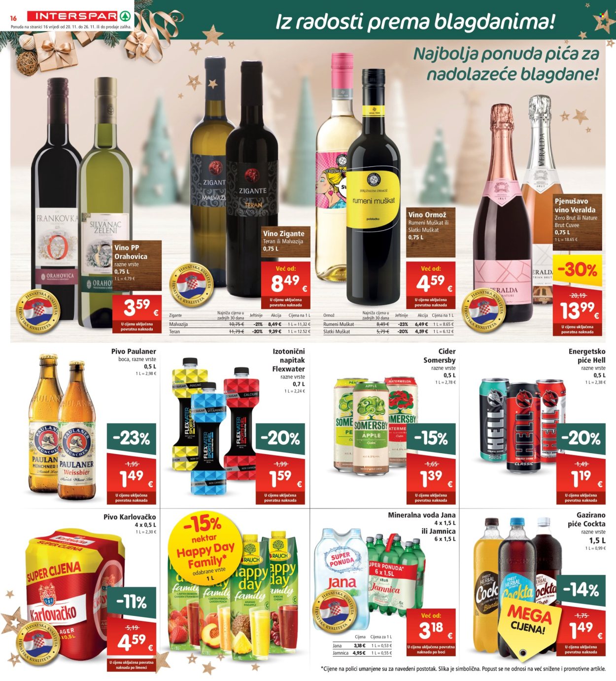 INTERSPAR katalog - 20.11.2024. - 26.11.2024. Stranica 16