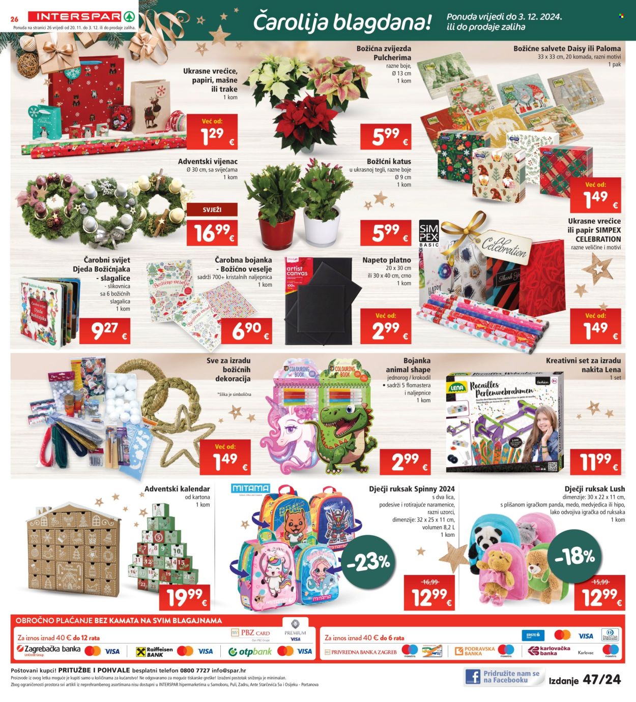 INTERSPAR katalog - 20.11.2024. - 26.11.2024. Stranica 26
