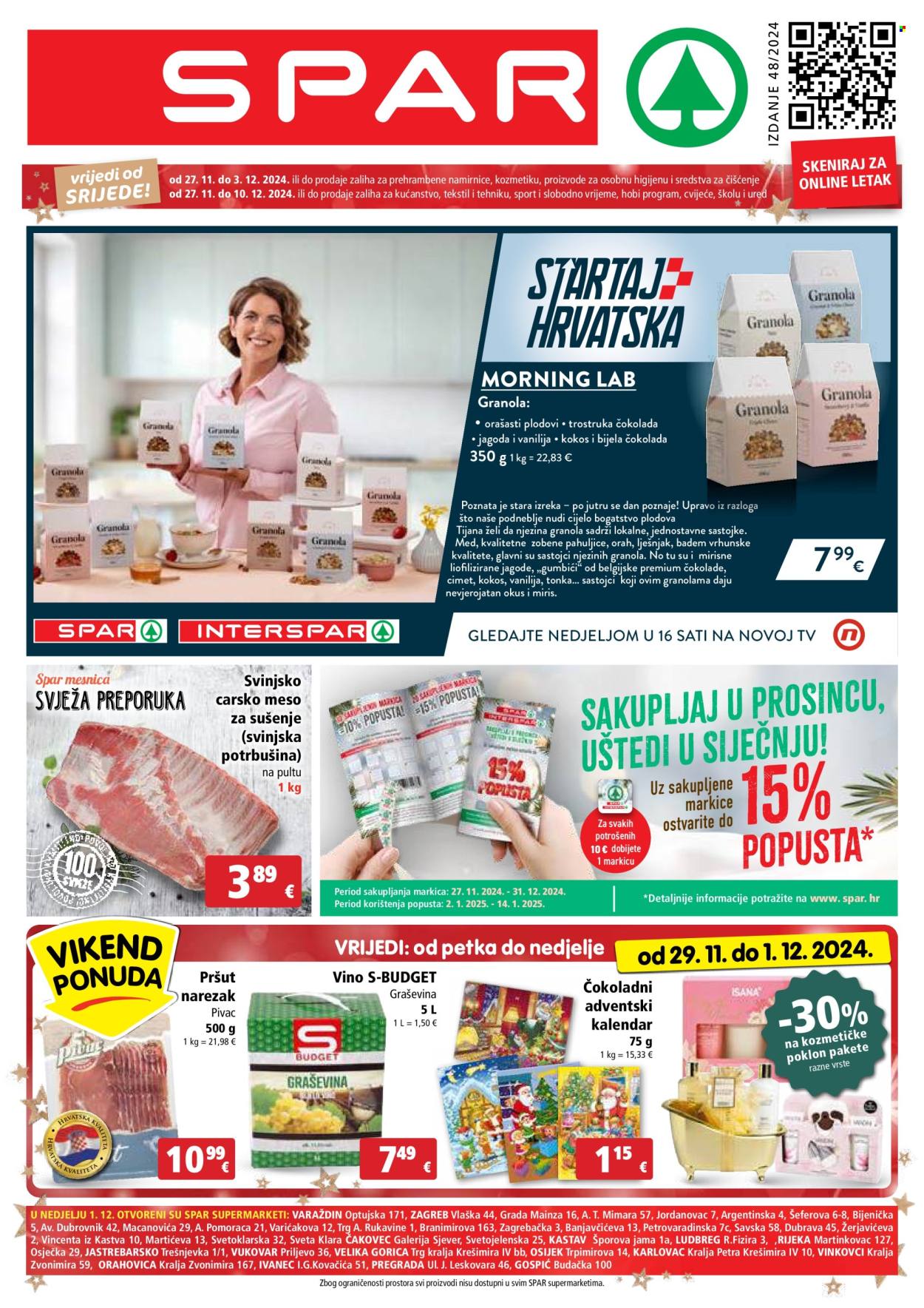 SPAR katalog - 27.11.2024. - 03.12.2024. Stranica 1