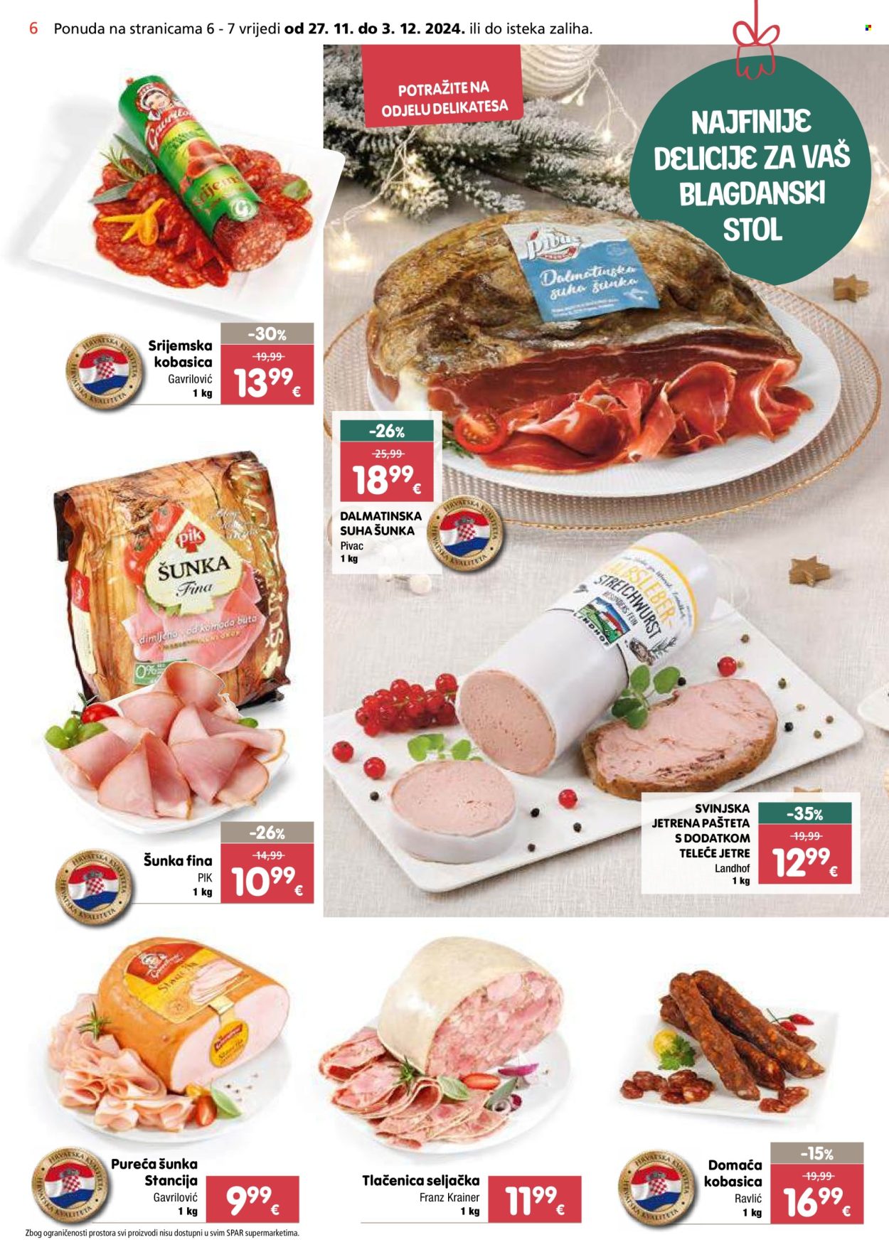 SPAR katalog - 27.11.2024. - 03.12.2024. Stranica 6