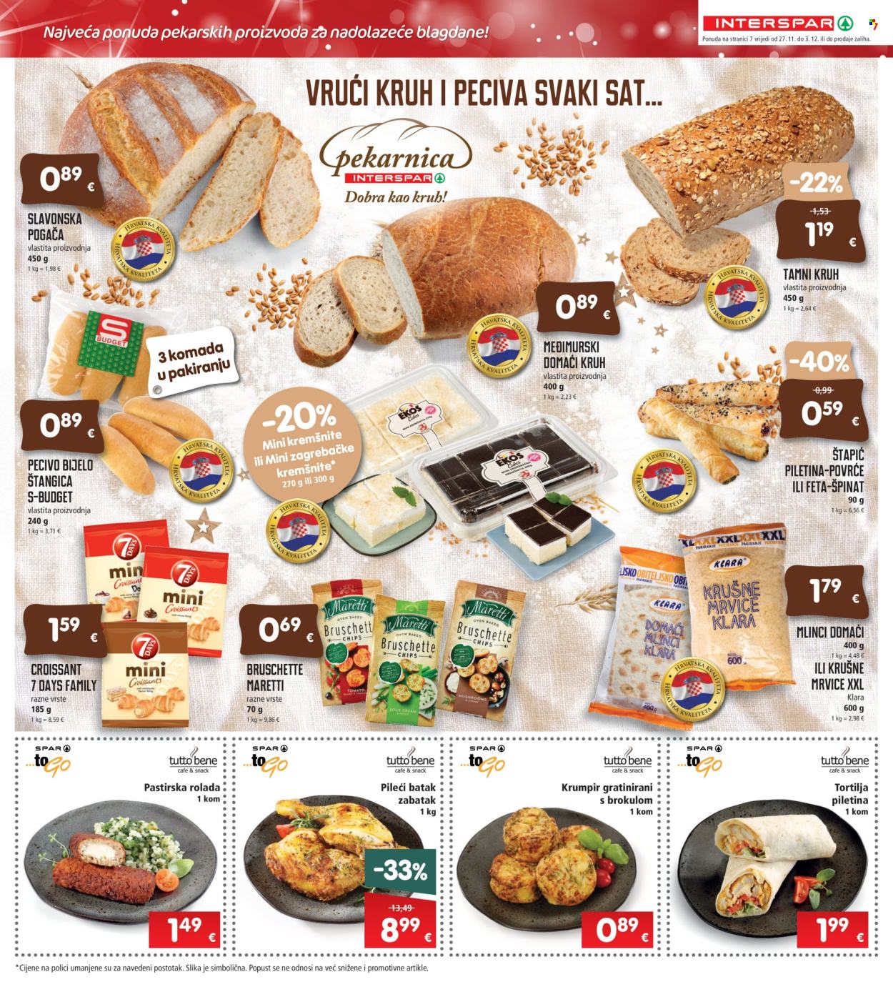 INTERSPAR katalog - 27.11.2024. - 03.12.2024. Stranica 7