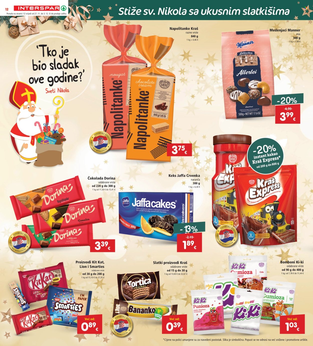 INTERSPAR katalog - 27.11.2024. - 03.12.2024. Stranica 12