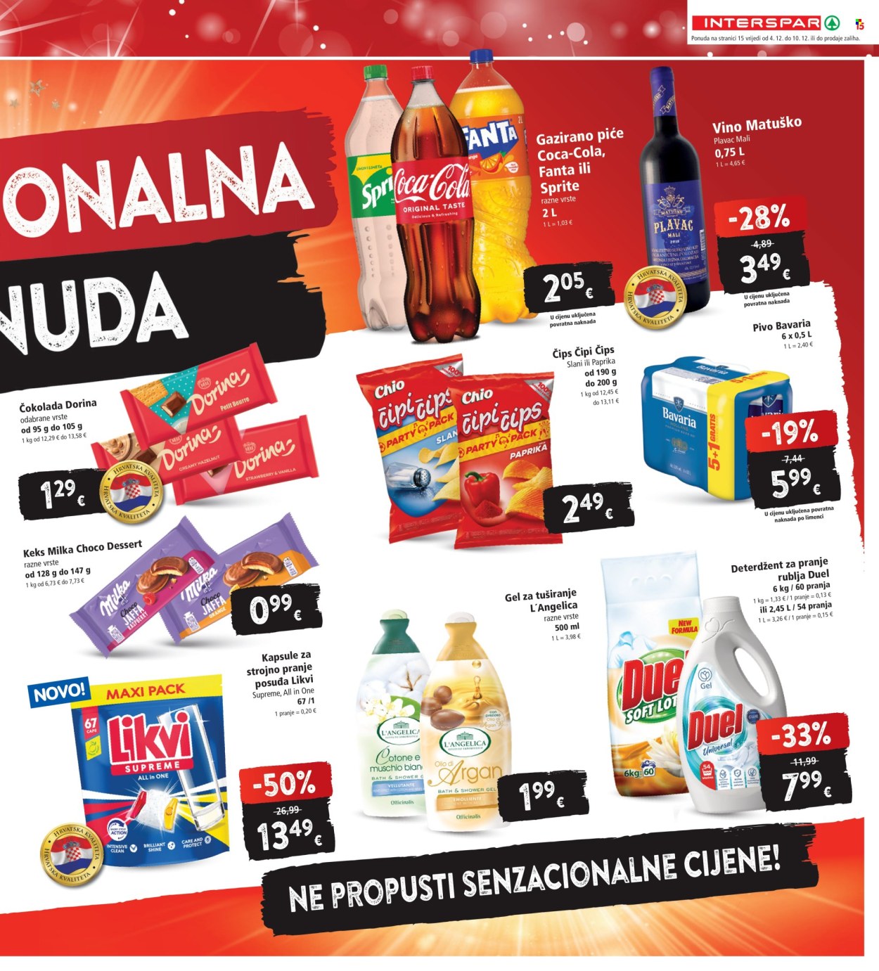 INTERSPAR katalog - 04.12.2024. - 10.12.2024. Stranica 15
