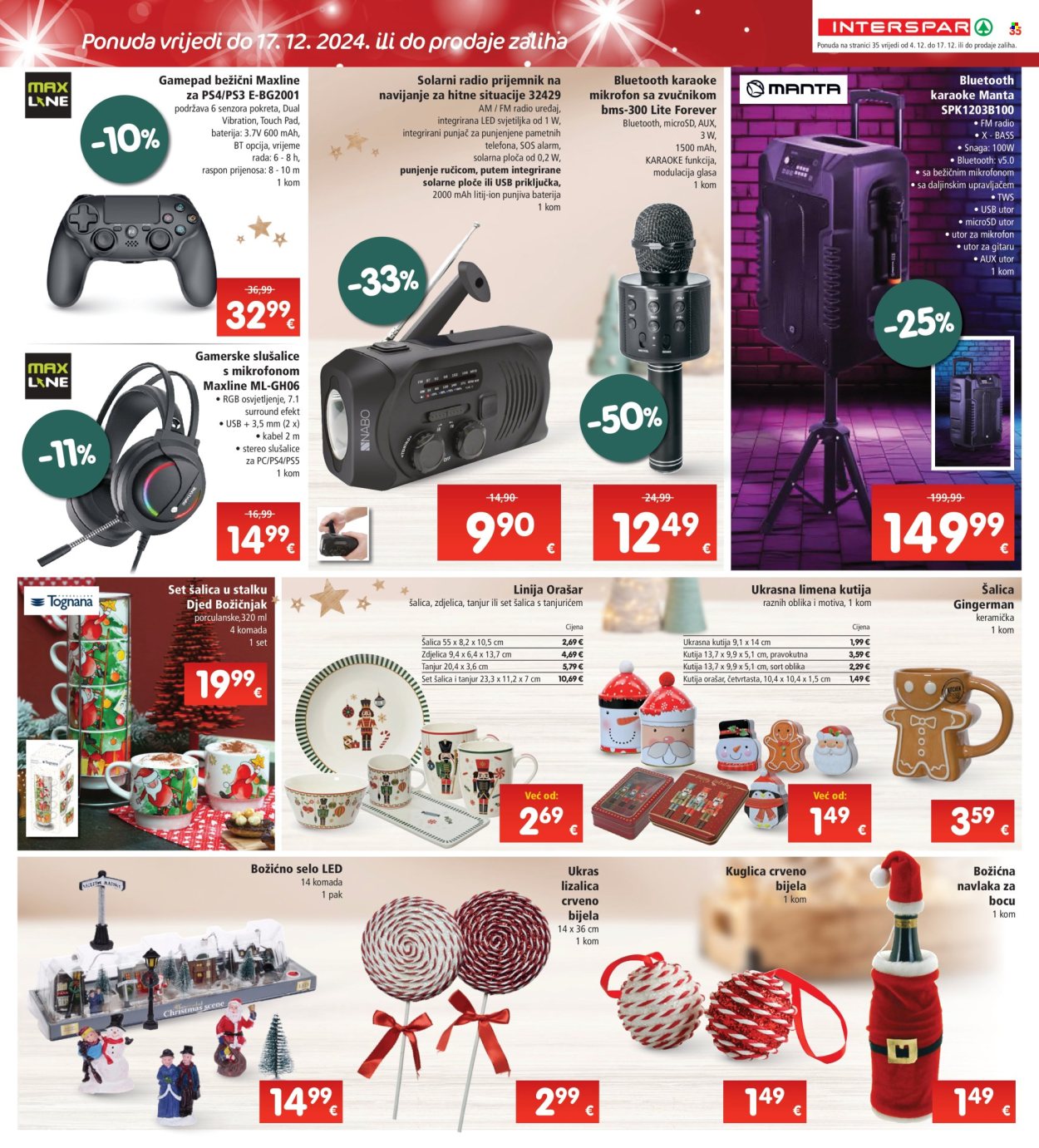 INTERSPAR katalog - 04.12.2024. - 10.12.2024. Stranica 35