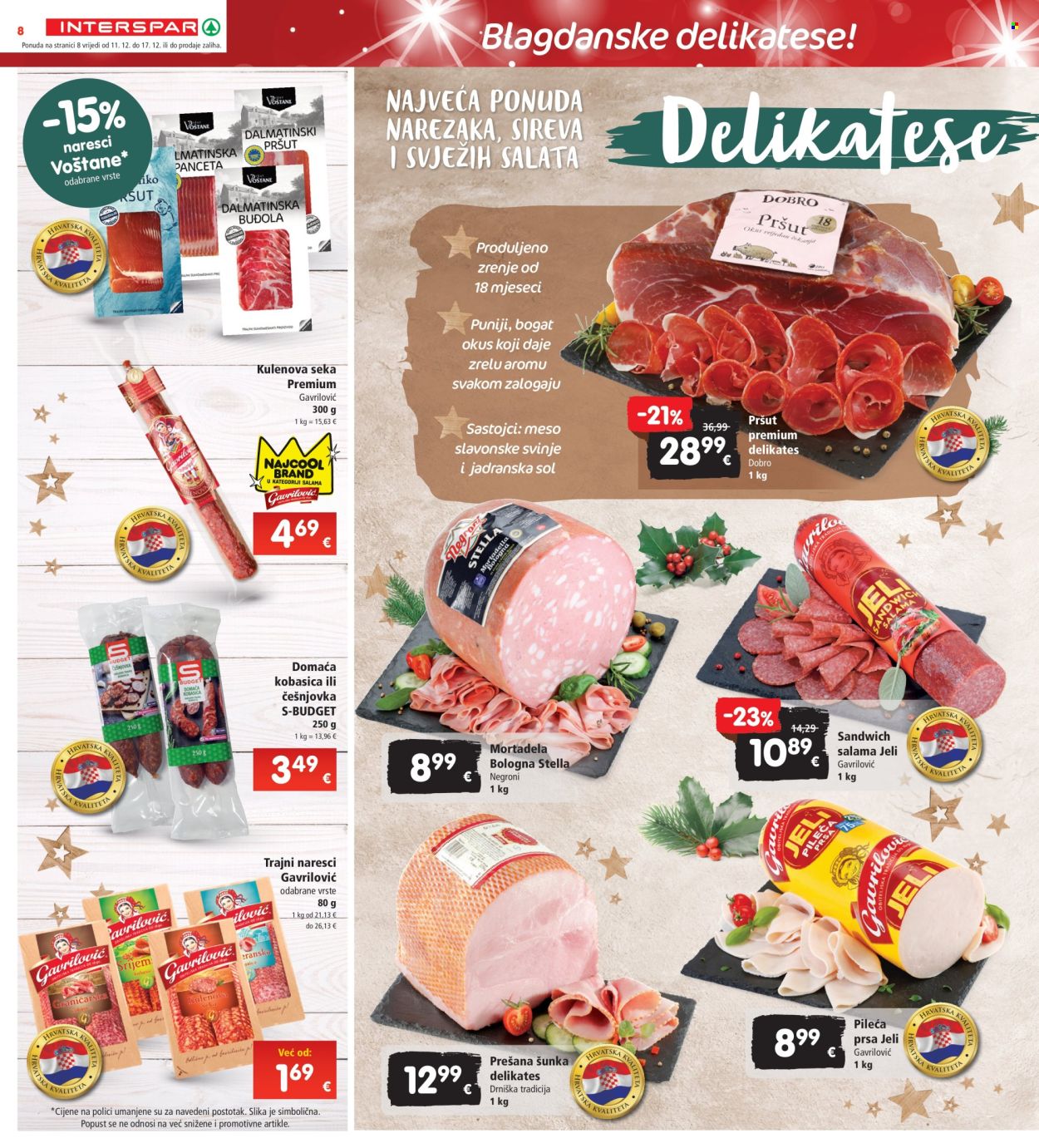 INTERSPAR katalog - 11.12.2024. - 17.12.2024. Stranica 8
