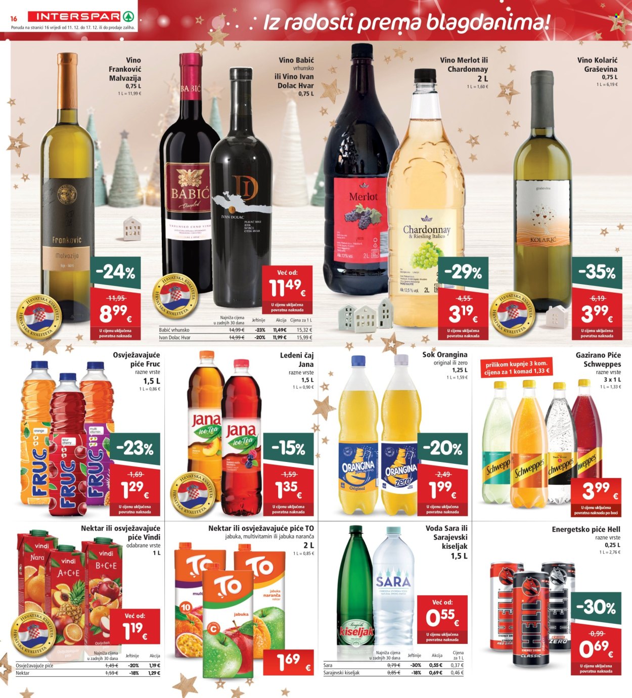 INTERSPAR katalog - 11.12.2024. - 17.12.2024. Stranica 16