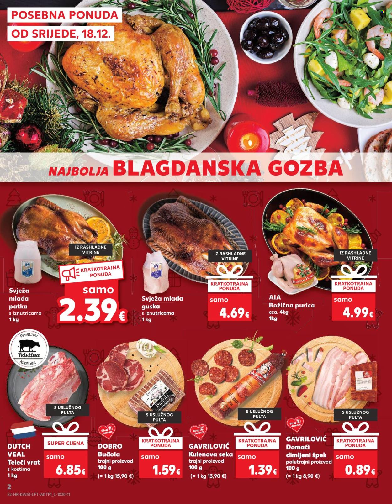 Kaufland katalog - 18.12.2024. - 24.12.2024. Stranica 2