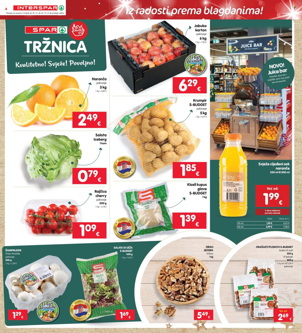 INTERSPAR katalog - 18.12.2024. - 24.12.2024. Stranica 4