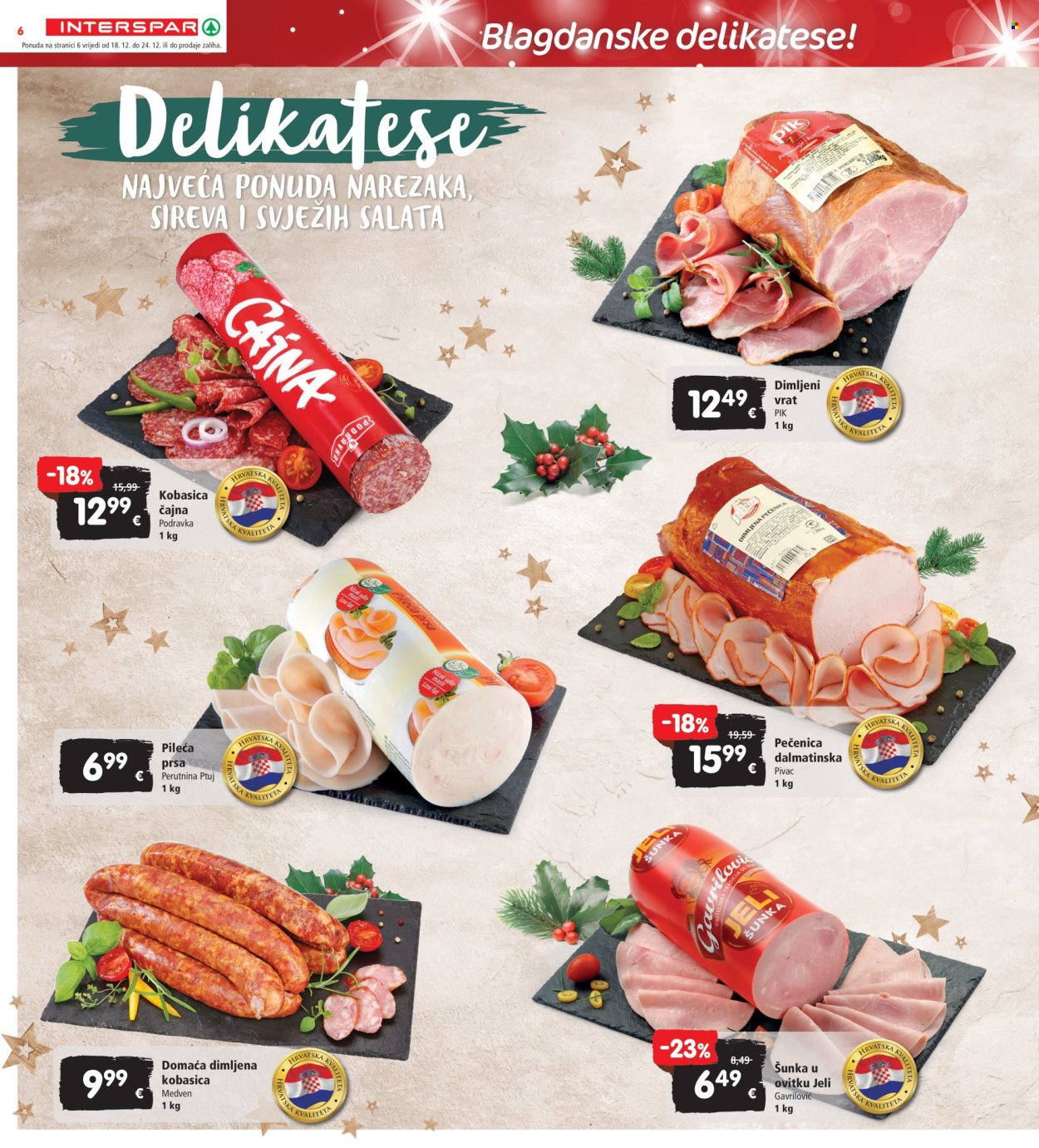 INTERSPAR katalog - 18.12.2024. - 24.12.2024. Stranica 6