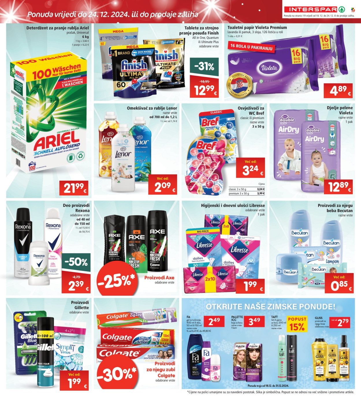 INTERSPAR katalog - 18.12.2024. - 24.12.2024. Stranica 19