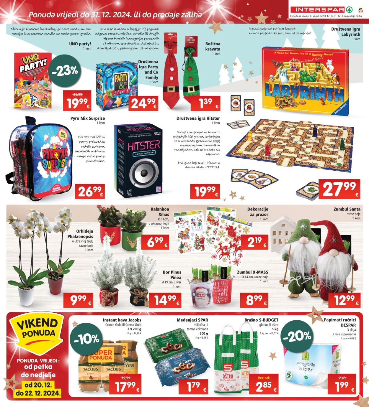INTERSPAR katalog - 18.12.2024. - 24.12.2024. Stranica 23