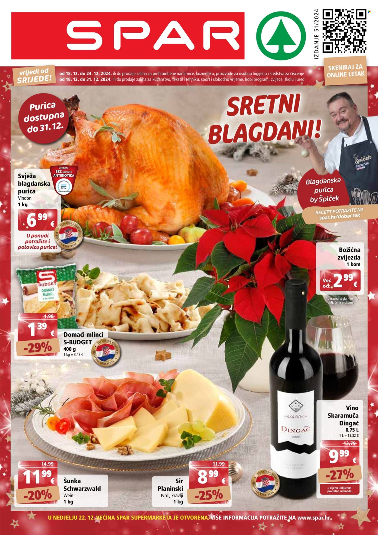 SPAR katalog - 18.12.2024. - 24.12.2024. Stranica 1