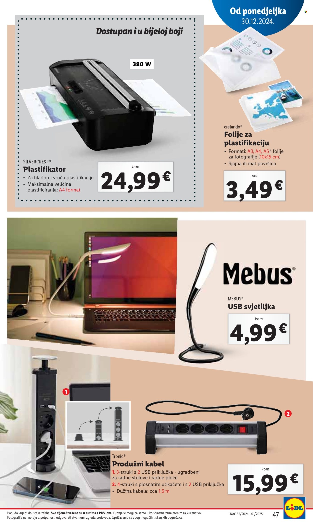 Lidl katalog - 27.12.2024. - 05.01.2025. Stranica 47
