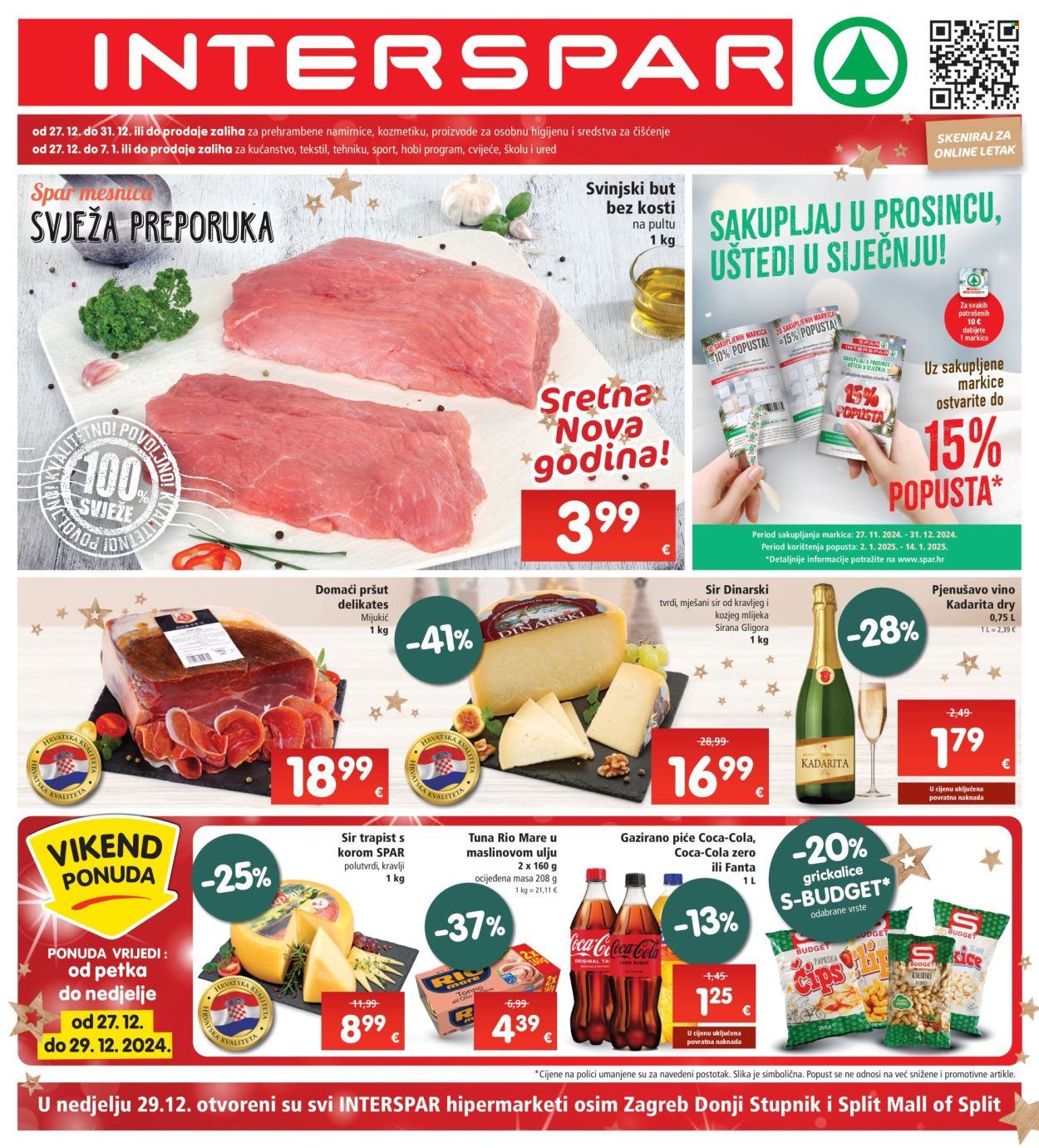 INTERSPAR katalog - 27.12.2024. - 31.12.2024. Stranica 1