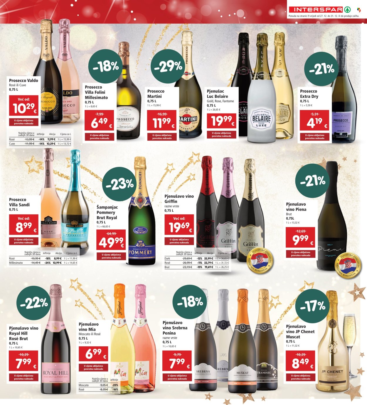 INTERSPAR katalog - 27.12.2024. - 31.12.2024. Stranica 9