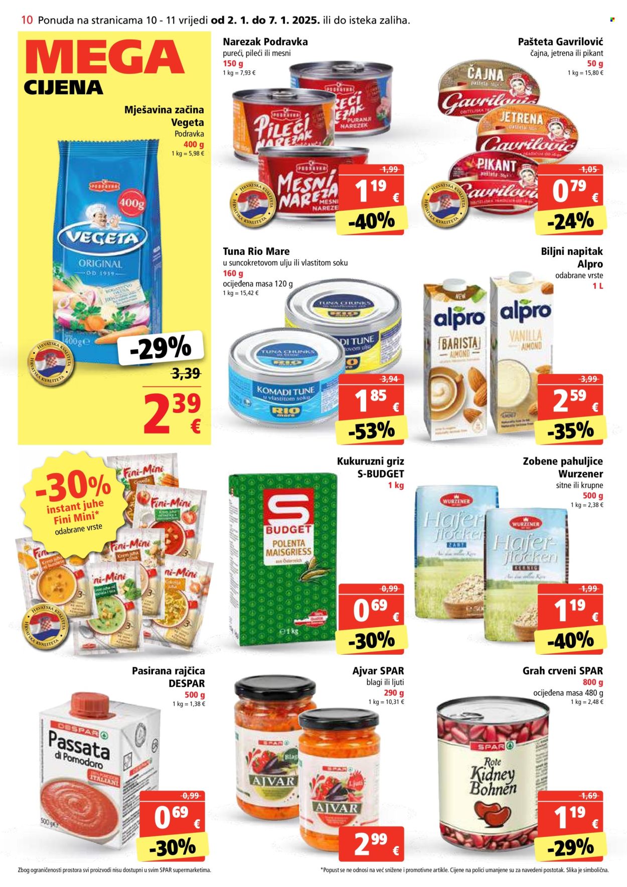 SPAR katalog - 02.01.2025. - 07.01.2025. Stranica 10