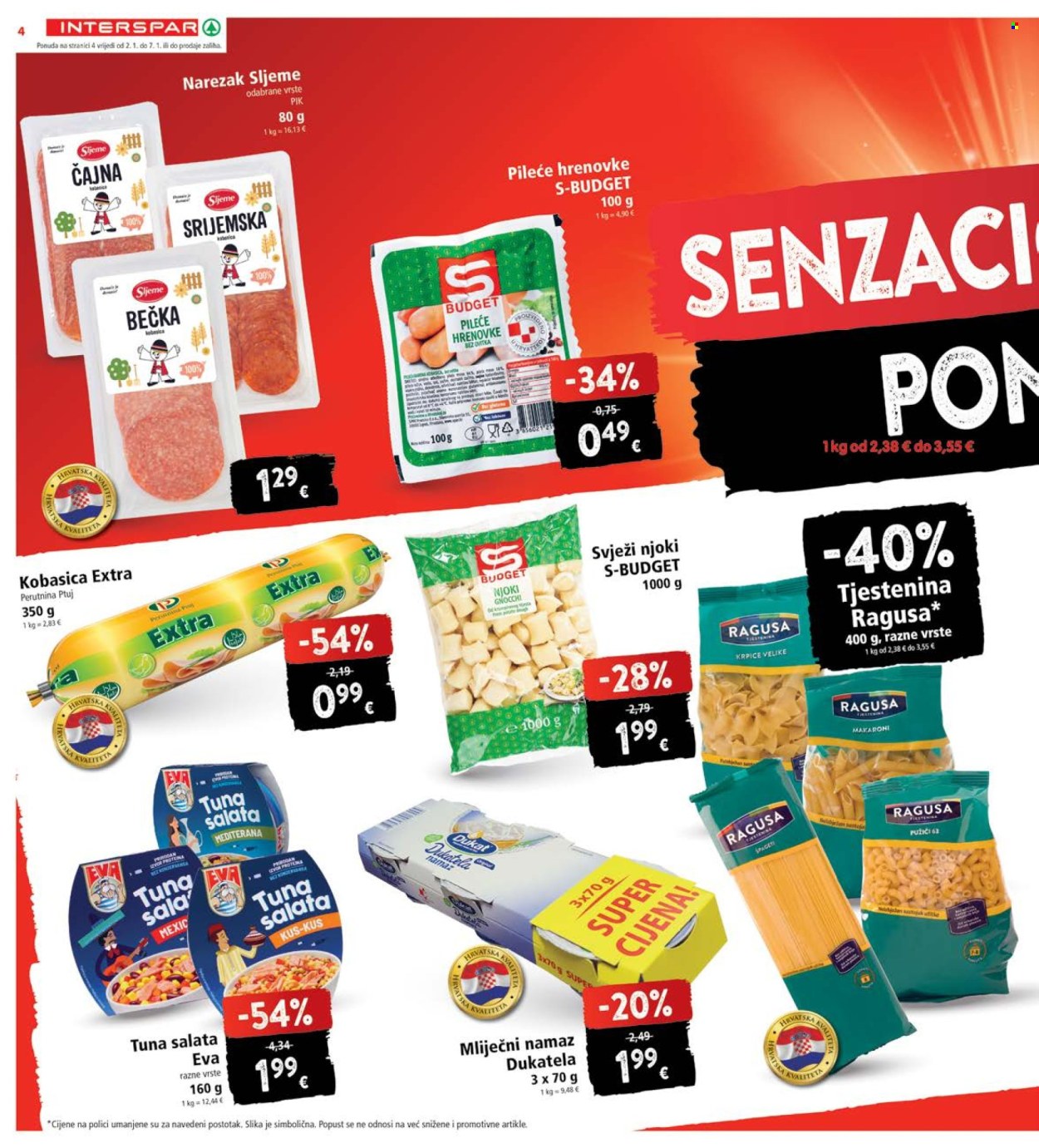 INTERSPAR katalog - 02.01.2025. - 07.01.2025. Stranica 4