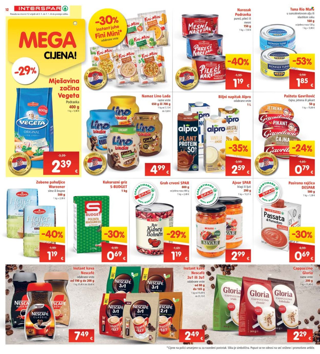 INTERSPAR katalog - 02.01.2025. - 07.01.2025. Stranica 12