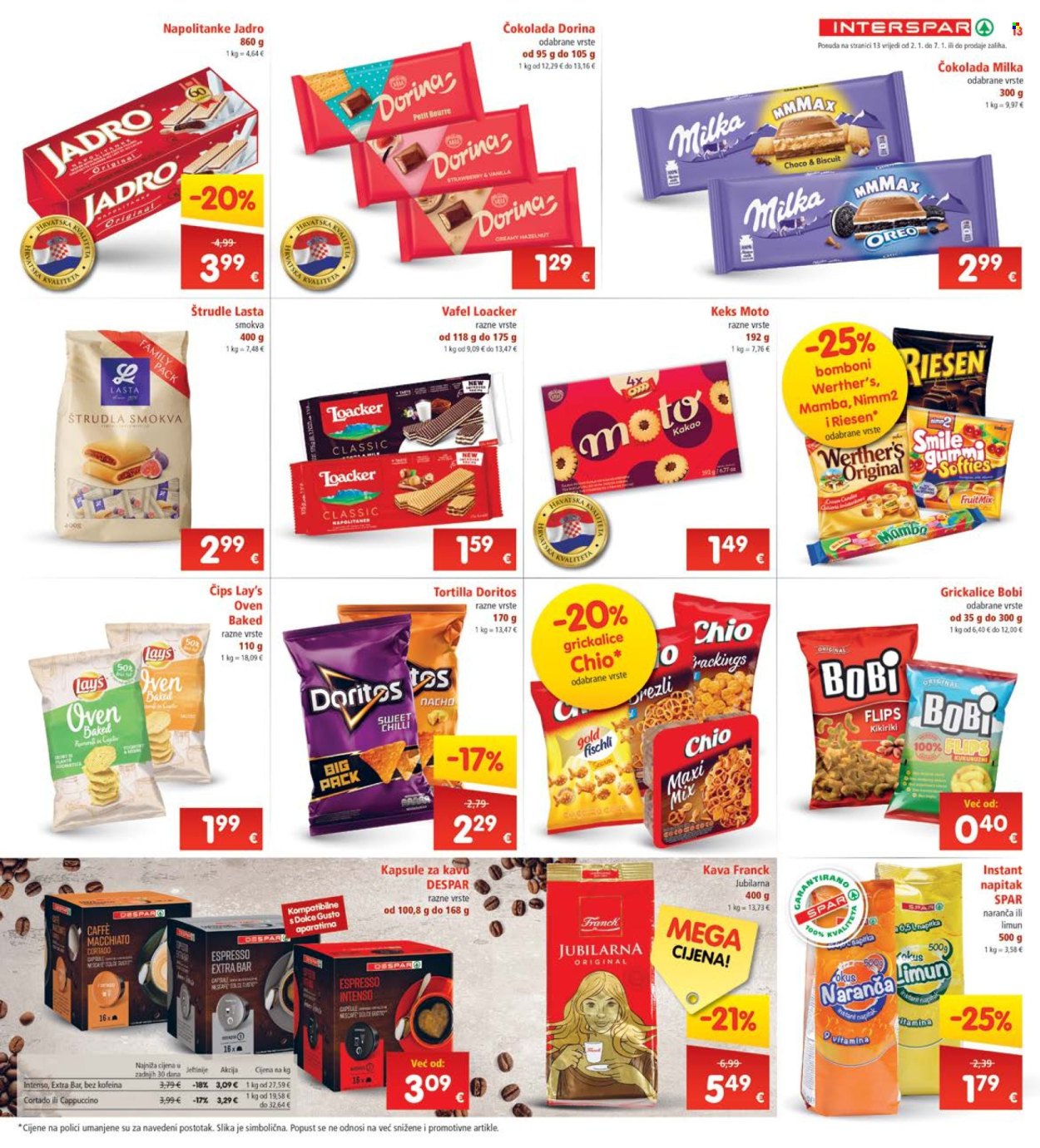 INTERSPAR katalog - 02.01.2025. - 07.01.2025. Stranica 13
