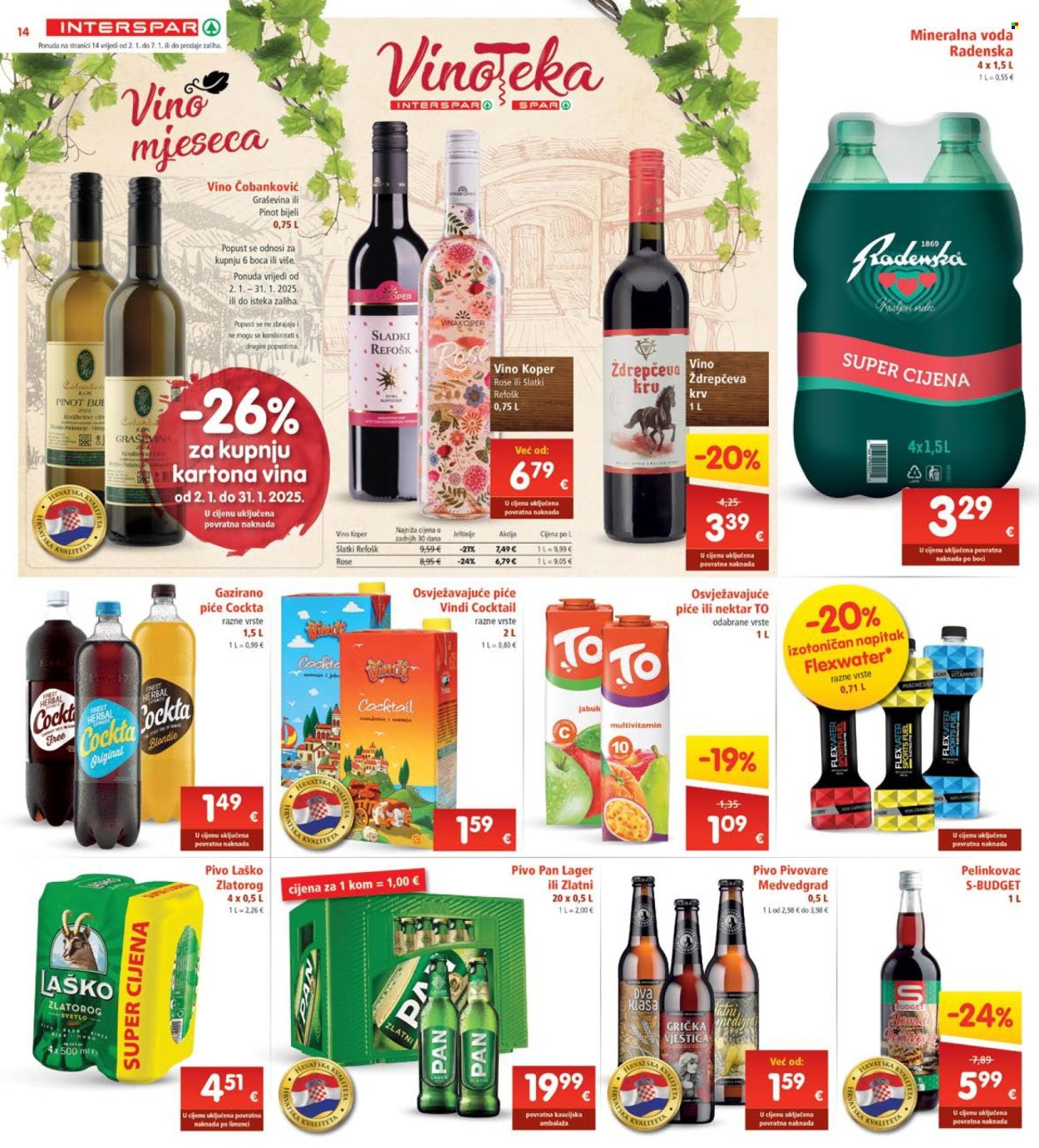 INTERSPAR katalog - 02.01.2025. - 07.01.2025. Stranica 14
