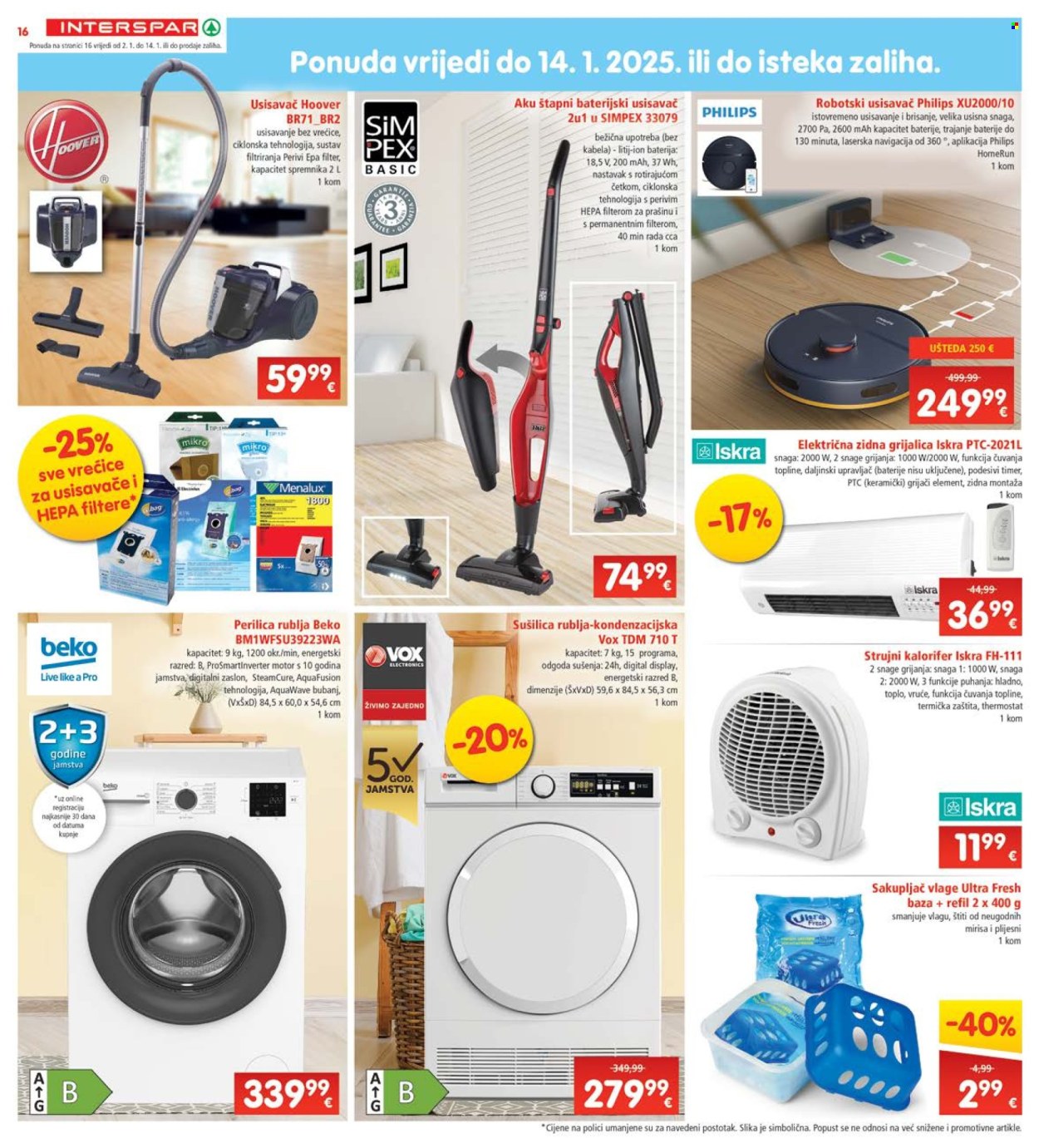 INTERSPAR katalog - 02.01.2025. - 07.01.2025. Stranica 16