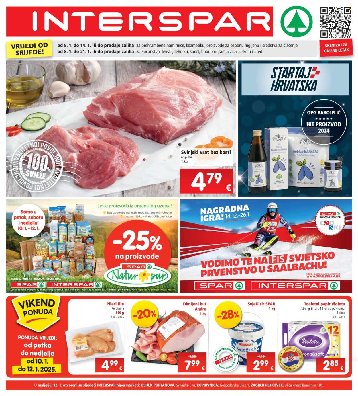 INTERSPAR katalog - 08.01.2025. - 14.01.2025. Stranica 1