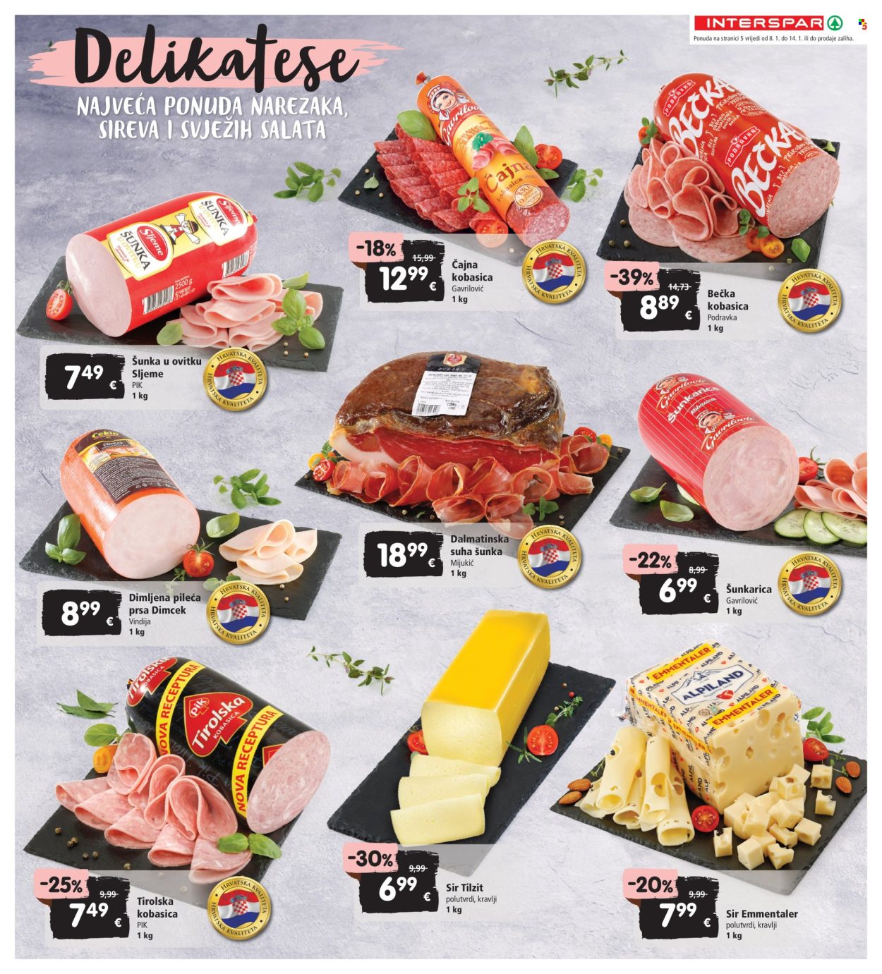 INTERSPAR katalog - 08.01.2025. - 14.01.2025. Stranica 5