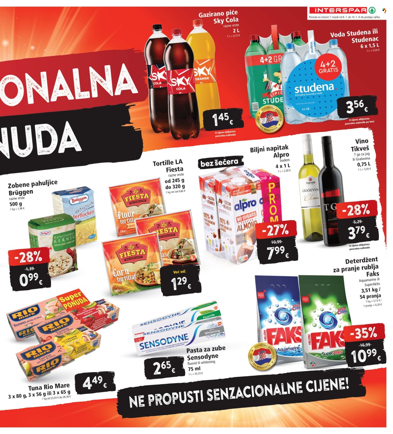 INTERSPAR katalog - 08.01.2025. - 14.01.2025. Stranica 7