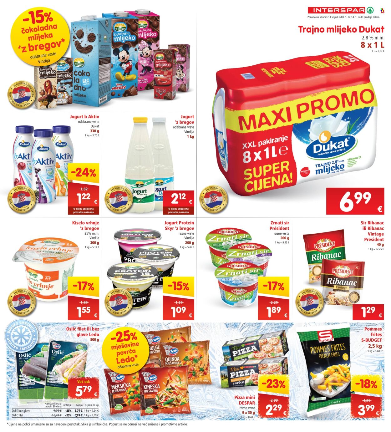 INTERSPAR katalog - 08.01.2025. - 14.01.2025. Stranica 13