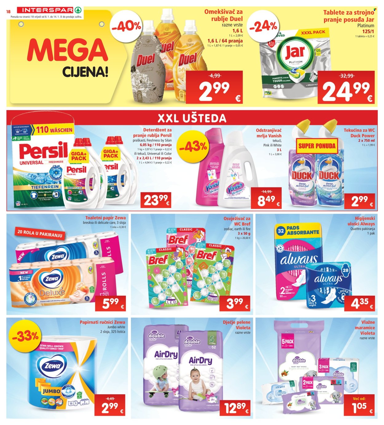 INTERSPAR katalog - 08.01.2025. - 14.01.2025. Stranica 18